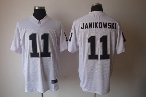 2012 NEW NFL Oakland Raiders 11 Sebastian Janikowski White Jerseys (Elite)