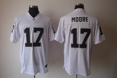 2012 NEW NFL Oakland Raiders 17 Denarius Moore White Jerseys (Elite)