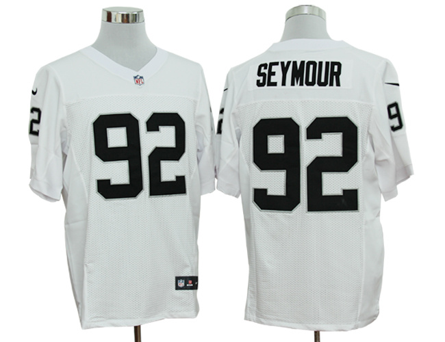 2012 NEW nfl oakland raiders 92 richard seymour white jerseys (elite)