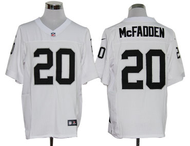 2012 NEW nfl oakland raiders 20 darren mcfadden white jerseys (elite)