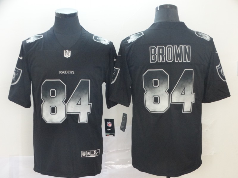 Raiders 84 Antonio Brown Black Arch Smoke Vapor Untouchable Limited Jersey