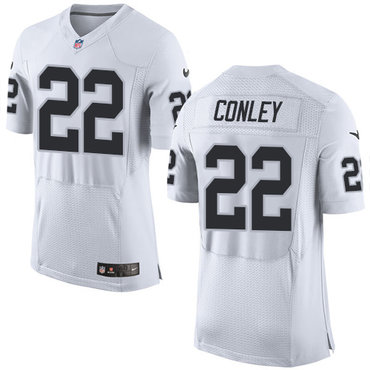 Nike Raiders #22 Gareon Conley White Men's Stitched NFL New Elite Jersey