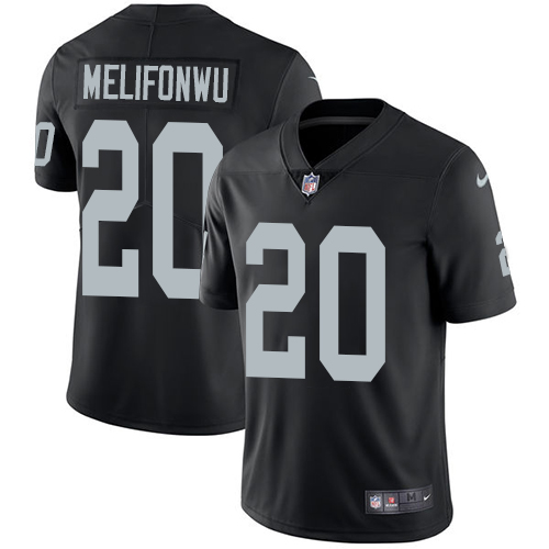 Nike Raiders #20 Obi Melifonwu Black Team Color Men's Stitched NFL Vapor Untouchable Limited Jersey