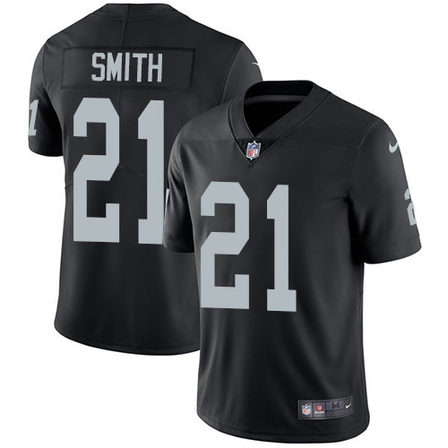 Nike Raiders #21 Sean Smith Black Team Color Men's Stitched NFL Vapor Untouchable Limited Jersey