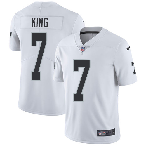 Nike Raiders #7 Marquette King White Men's Stitched NFL Vapor Untouchable Limited Jersey