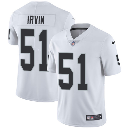 Nike Raiders #51 Bruce Irvin White Men's Stitched NFL Vapor Untouchable Limited Jersey