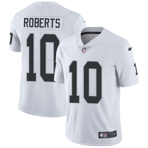 Nike Raiders #10 Seth Roberts White Men's Stitched NFL Vapor Untouchable Limited