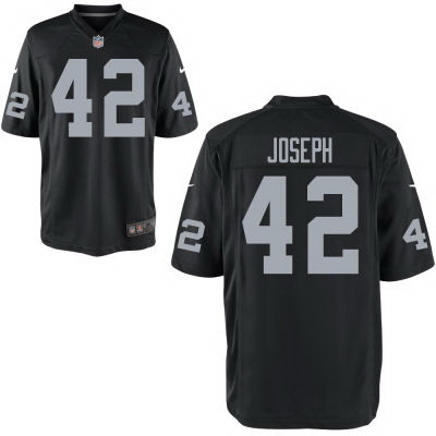 Nike Raiders 42 Karl Joseph Black Elite Jersey