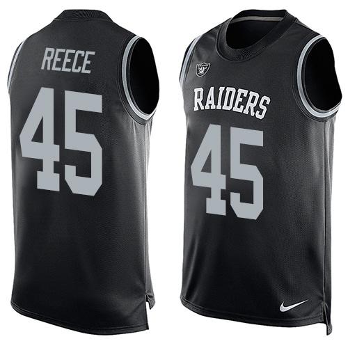 Nike Raiders #45 Marcel Reece Black Team Color Men's Stitched NFL Limited Tank Top Jersey