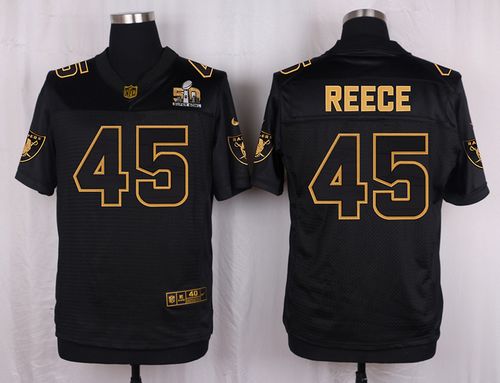 Nike Raiders #45 Marcel Reece Black Men's Stitched NFL Elite Pro Line Gold Collection Jersey