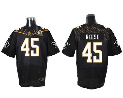 Nike Raiders #45 Marcel Reece Black 2016 Pro Bowl Men's Stitched NFL Elite Jersey