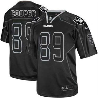 New Oakland Raiders #89 Amari Cooper Lights Out Black Men's Stitched NFL Elite Jersey