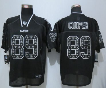 New Oakland Raiders #89 Amari Cooper New Lights Out Black Elite Jerseys