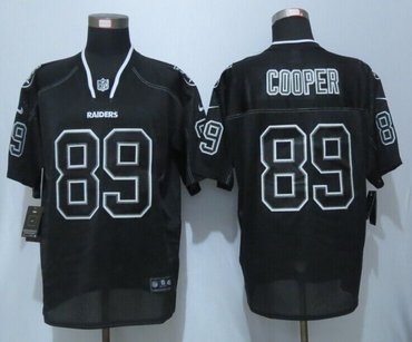 New Oakland Raiders #89 Amari Cooper Lights Out Black Elite Jerseys