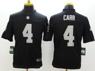 Nike Oakland Raiders #4 Derek Carr Black Team Color NFL Limited Jersey