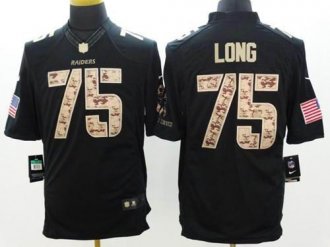 Nike Oakland Raiders #75 Howie Long Black NFL Limited Salute to Service Jersey