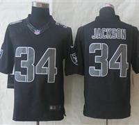 New Oakland Raiders #34 Bo Jackson Impact Limited Black Jerseys