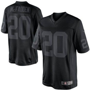 NEW Darren McFadden Oakland Raiders Drenched Limited Jerseys(Black)