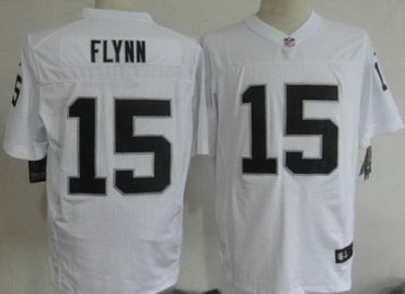 2012 NEW NFL Oakland raider 15 Matt Flynn white jerseys(Elite)