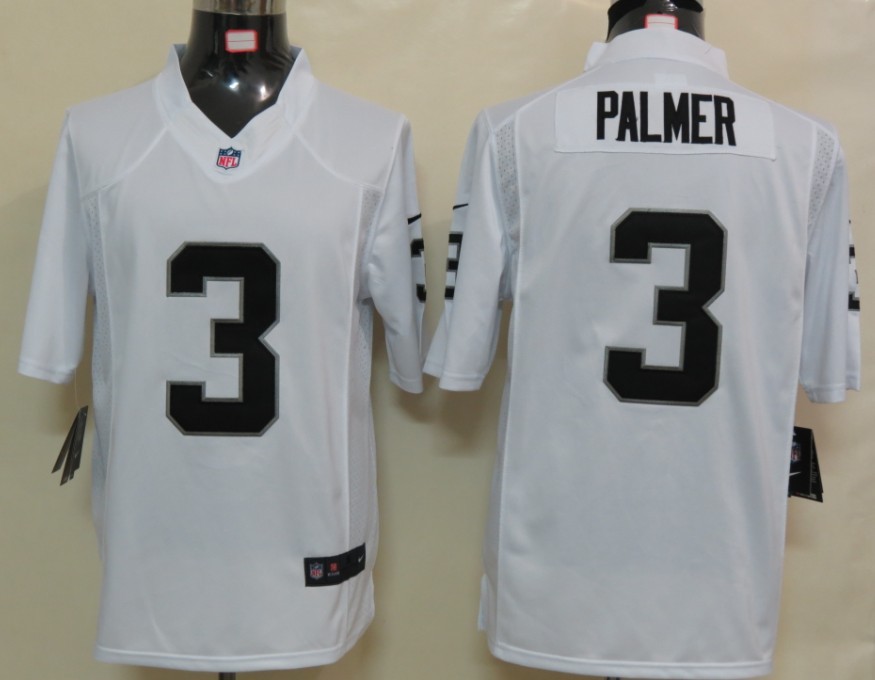 2012 NEW NFL Oakland Raiders 3 Carson Palmer White Jerseys(Limited)