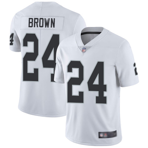 Oakland Raiders #24 Willie Brown Men's Vapor Untouchable Limited White Jersey