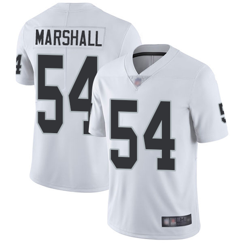 Oakland Raiders #54 Brandon Marshall White Men's Football Vapor Untouchable Limited Jersey