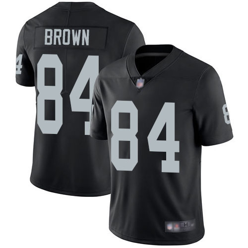 Raiders #84 Antonio Brown Black Team Color Men's Stitched Football Vapor Untouchable Limited Jersey