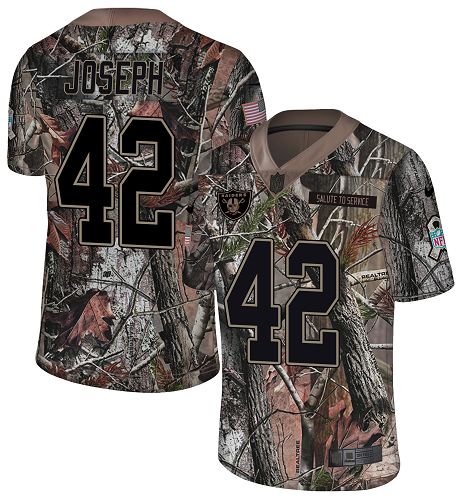 Nike Raiders #42 Karl Joseph Camo Men's Stitched NFL Limited Rush Realtree Jersey