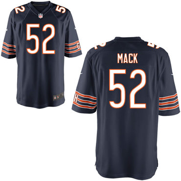 Nike Bears 52 Khalil Mack Navy Elite Jersey