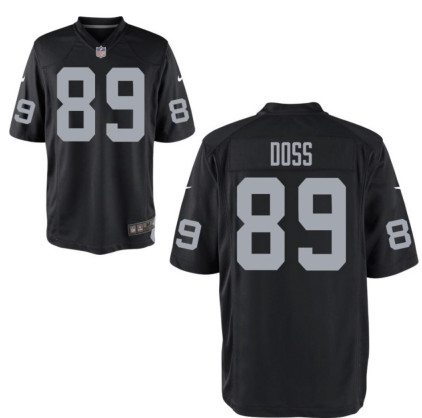 Raiders #89 Doss vapor limited Black Jersey