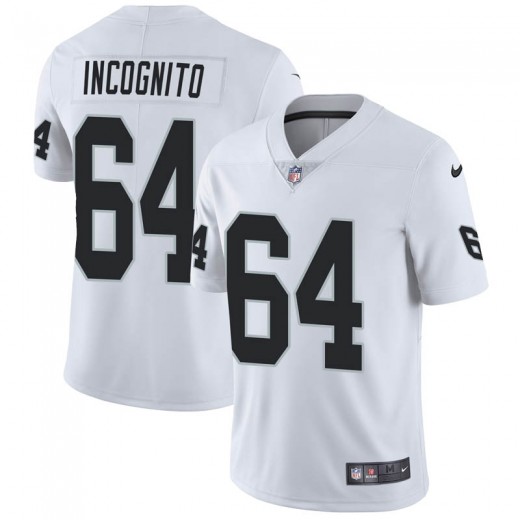 Men's Oakland Raiders #64 Richie Incognito Vapor Untouchable Limited White Jersey