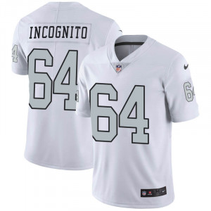 Men Oakland Raiders #64 Richie Incognito Vapor Limited Rush Jersey