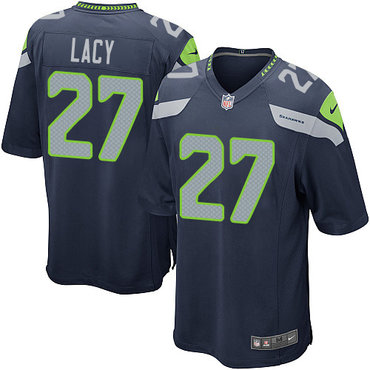 Nike Seahawks #27 Eddie Lacy Steel Blue Team Color Youth Stitched NFL Elite Jersey