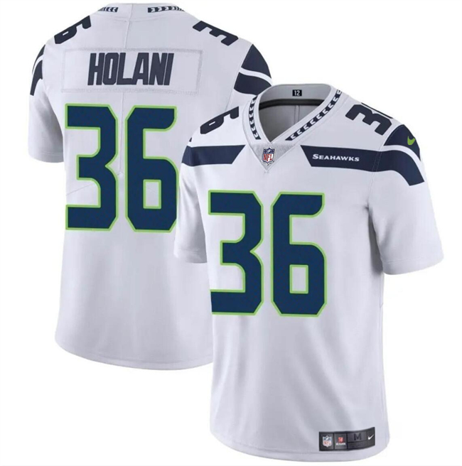 Youth Seattle Seahawks #36 George Holani White Vapor Limited Stitched Football Jersey