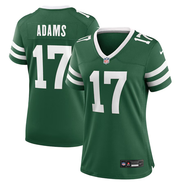 Women's New York Jets #17 Davante Adams Green Stitched Jersey(Run Small)