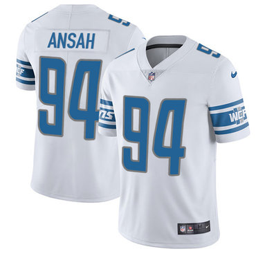 Nike Lions #94 Ziggy Ansah White Youth Stitched NFL Limited Jersey