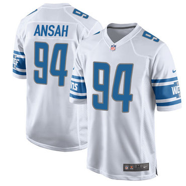 Nike Lions #94 Ziggy Ansah White Youth Stitched NFL Elite Jersey