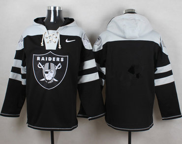 Custom Nike Raiders Black Player Pullover NFL Hoodie (Any name&number)