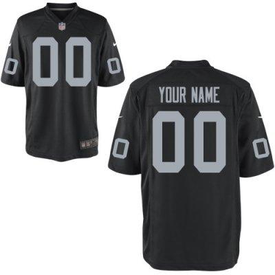 Youth NEW Oakland Raiders Customized Game Team Color Jerseys