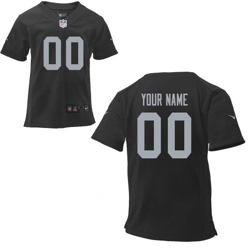 oakland raiders boys (4-7) customzied game team color jerseys