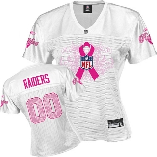 oakland raiders women 2010 breast cancer awareness fashion jersey