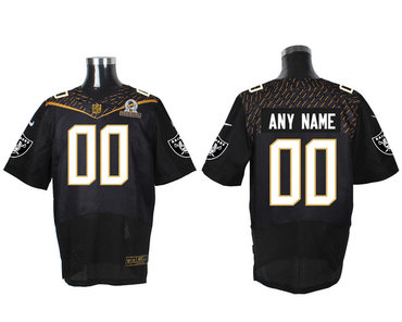 Nike NFL Oakland Raiders 2016 PRO BOWL Black Men's Stitched Elite Customized Jersey