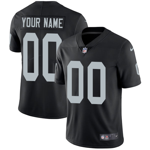 Nike NFL Oakland Raiders Vapor Untouchable Customized Limited Black Home Men's Jersey