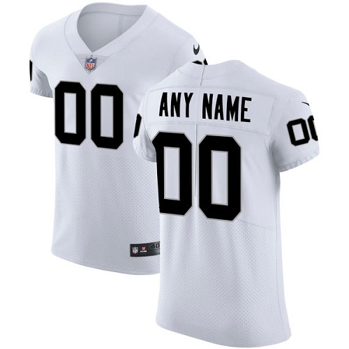 Nike NFL Oakland Raiders Vapor Untouchable Customized Elite White Road Men's Jersey