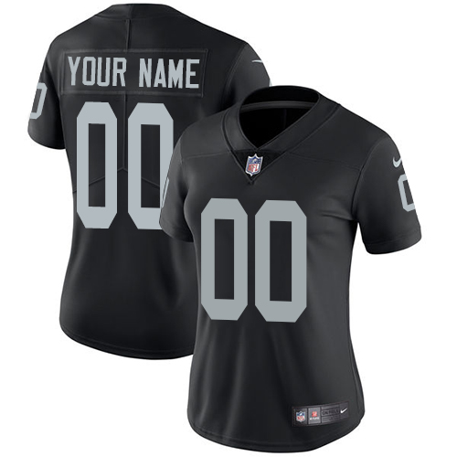 Nike NFL Oakland Raiders Vapor Untouchable Customized Limited Black Home Women's Jersey