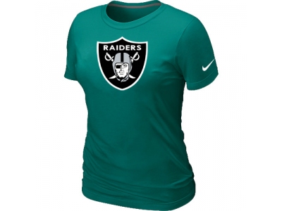 Women Oakland Raiders L.Green Logo T-Shirt