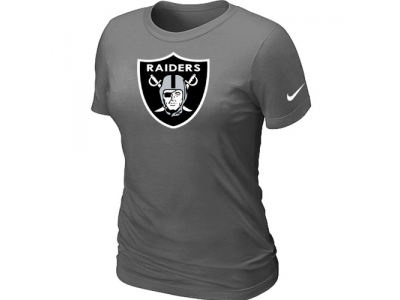 Women Oakland Raiders D.Grey Logo T-Shirt