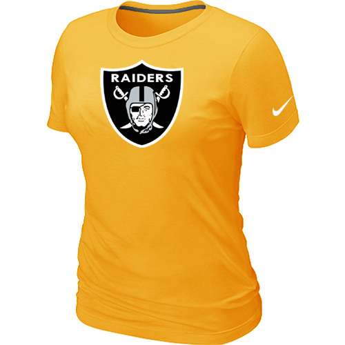 Women Okaland Raiders Yellow T-Shirts