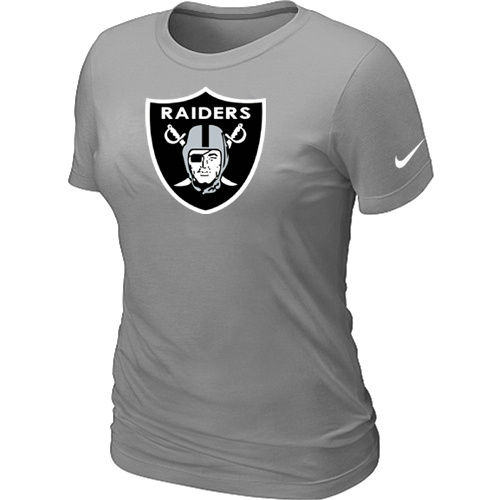 Women Okaland Raiders L.Grey T-Shirts