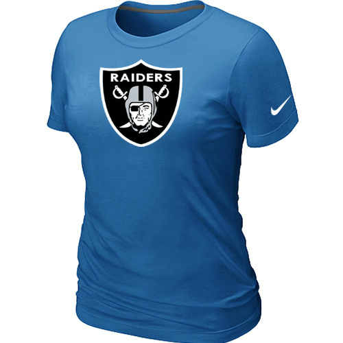 Women Okaland Raiders L.blue T-Shirts